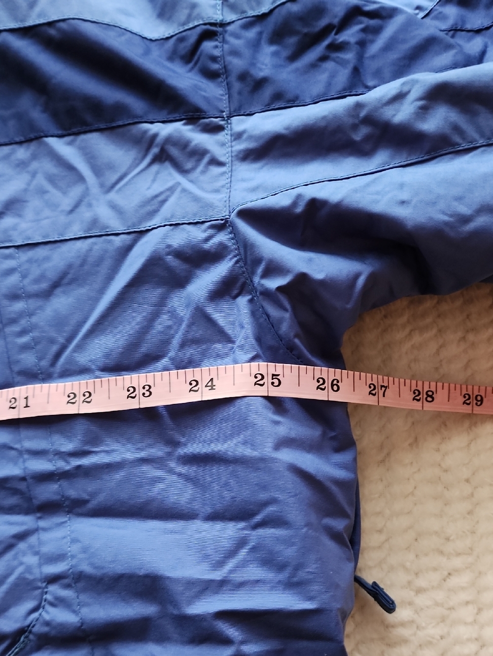 Columbia Vertex Blue Full Zip Breathable Waterproof Jacket View 3